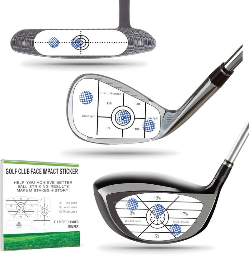 Golf Impact Tape Labels - 180 PCS Swing Training Stickers