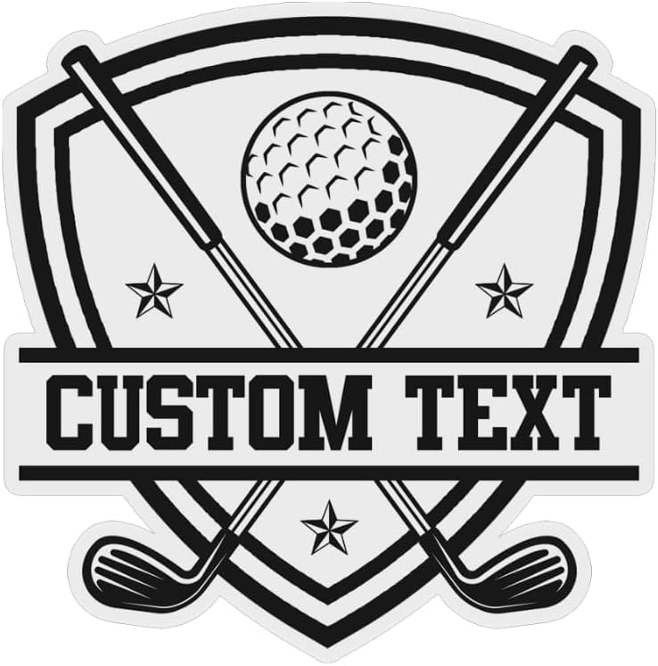 Personalized Golf Cart Vinyl Name Sticker