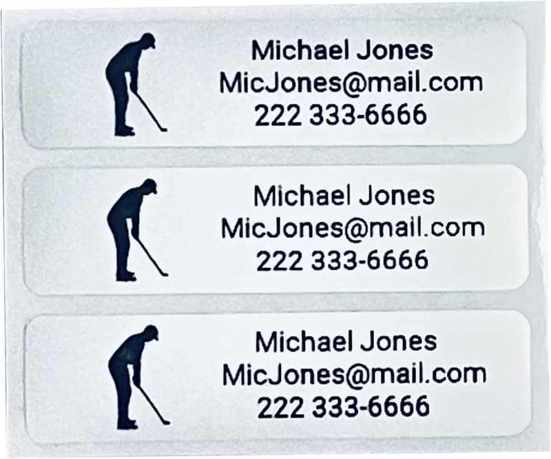 Personalized Waterproof Golf Club Name Tags
