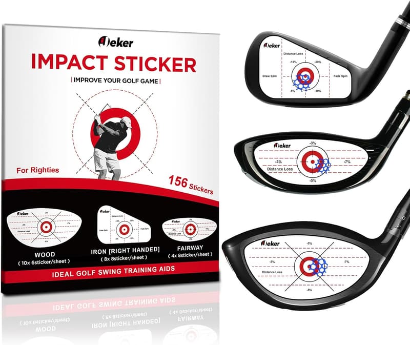 Golf Impact Tape - High-Resolution Strike Stickers for Swing Training