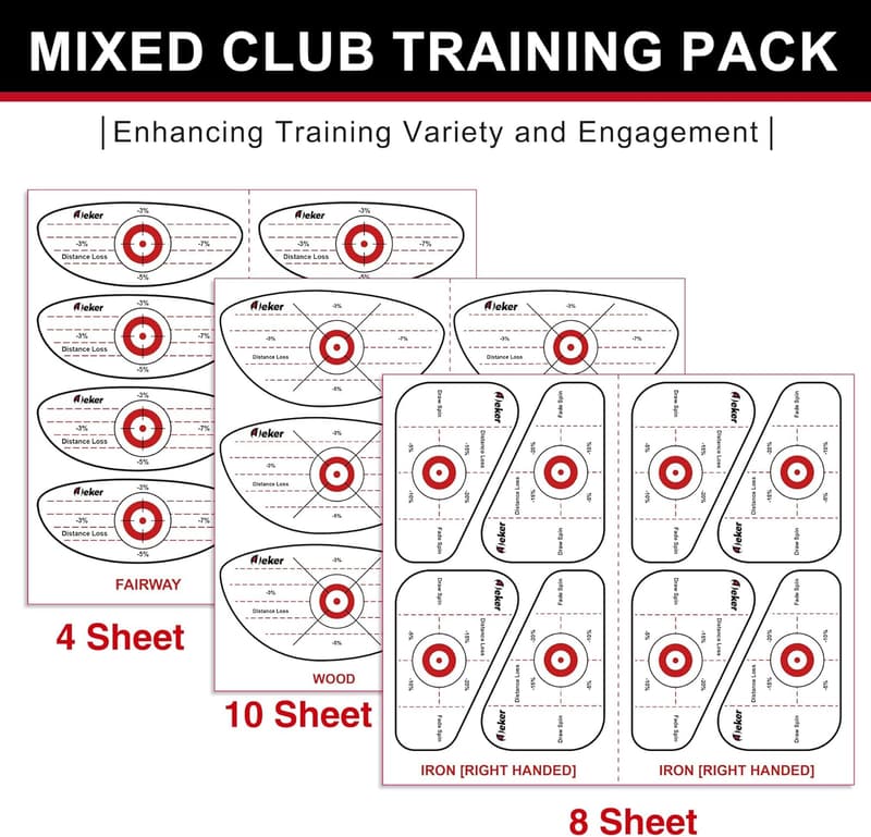 Golf Impact Tape - High-Resolution Strike Stickers for Swing Training