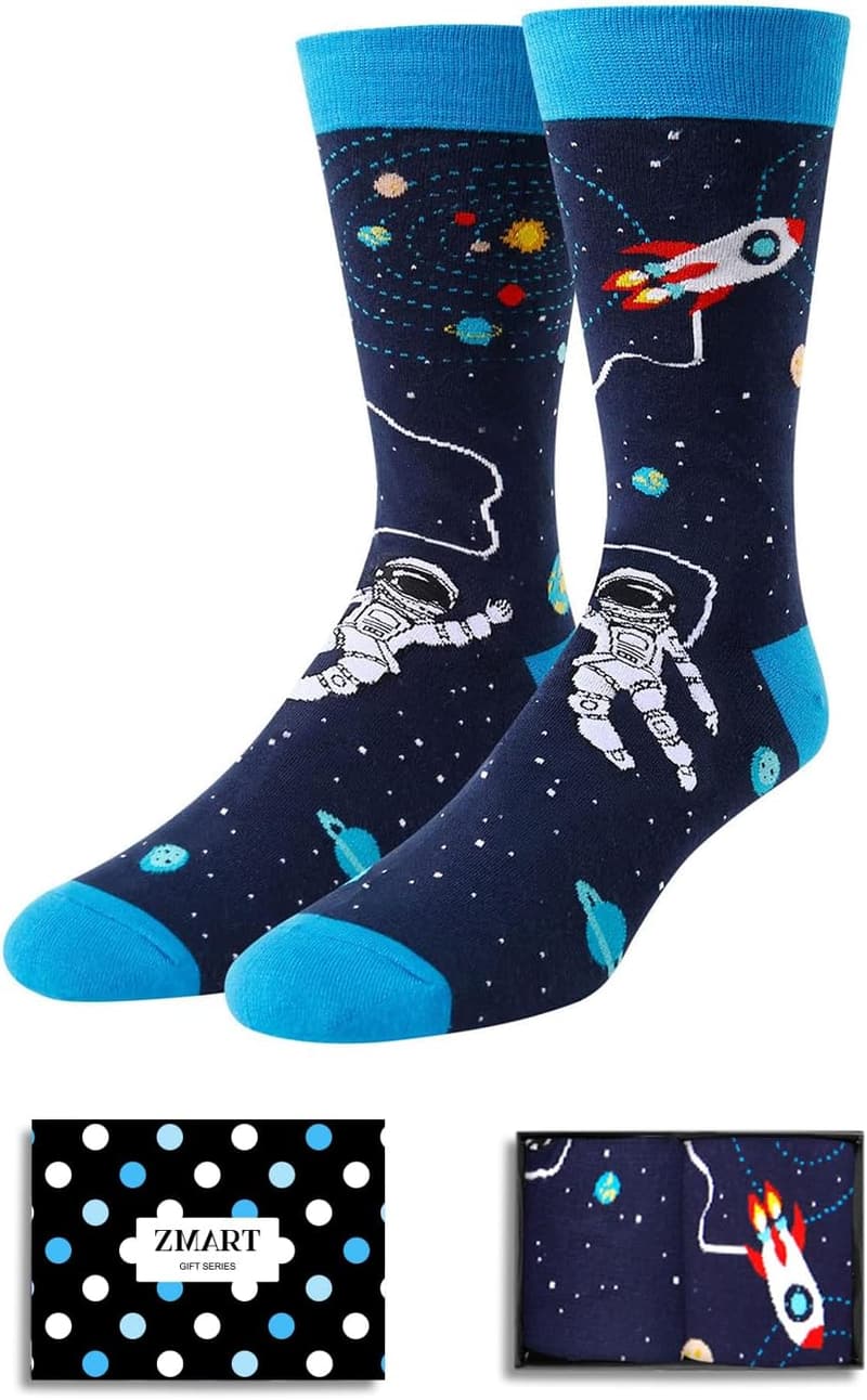Astronaut & Alien Socks - Fun Gifts for Men & Teens