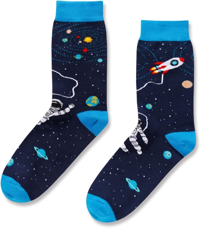 Astronaut & Alien Socks - Fun Gifts for Men & Teens