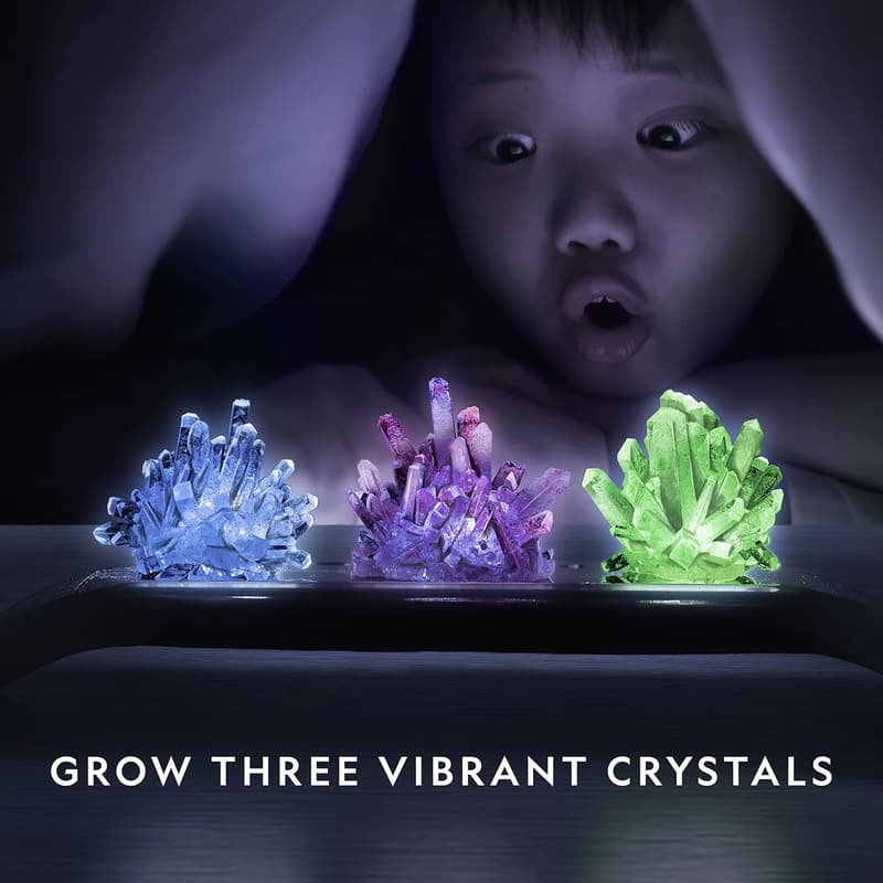 Crystal Growing Kit with Light-Up Stand - STEM Science Toy for Ages 8-12