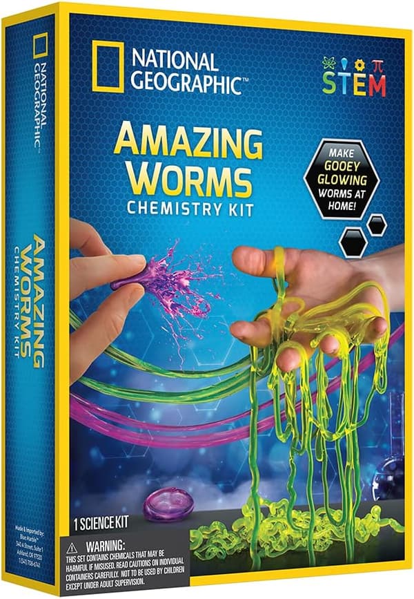 National Geographic Amazing Worms Chemistry Kit for Kids