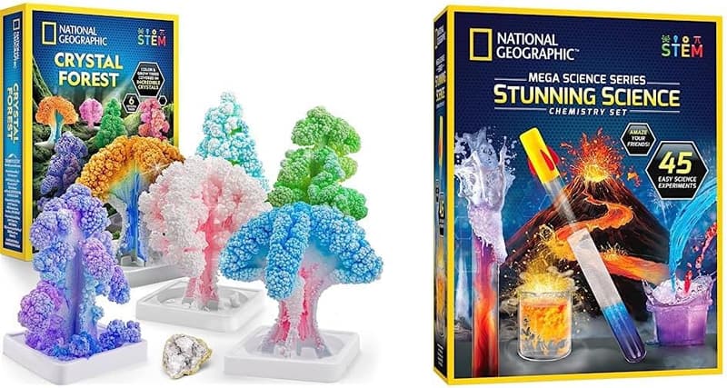Crystal Growing Kit for Kids - 6 Trees in 6 Hours, 45 Experiments