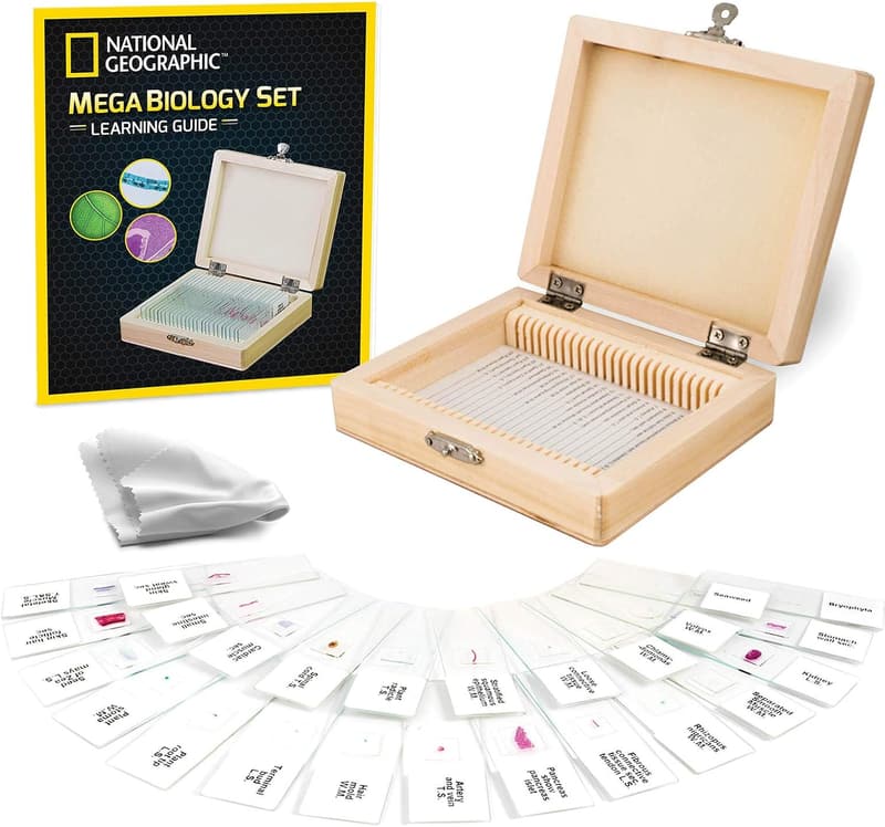 National Geographic Mega Biology Set - 25 Prepared Microscope Slides