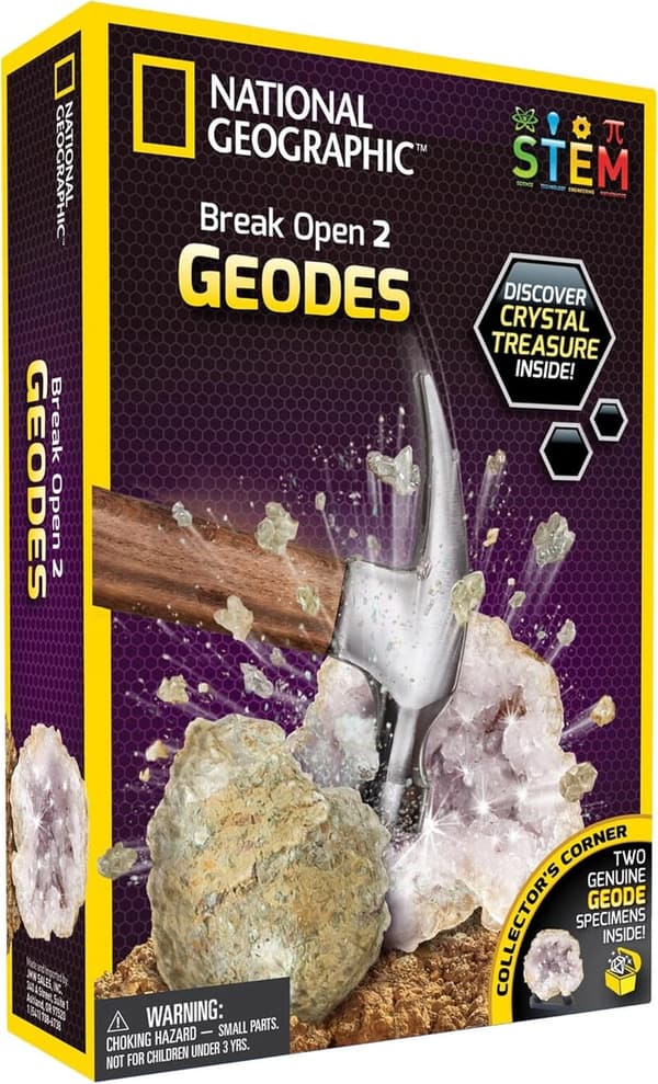 Real Geodes Break Open Science Kit by National Geographic