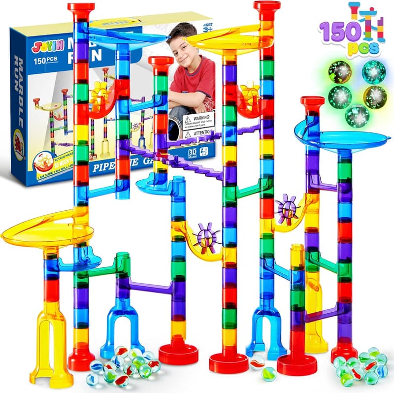 Glowing Marble Run - 150pcs STEM Building Blocks Toy
