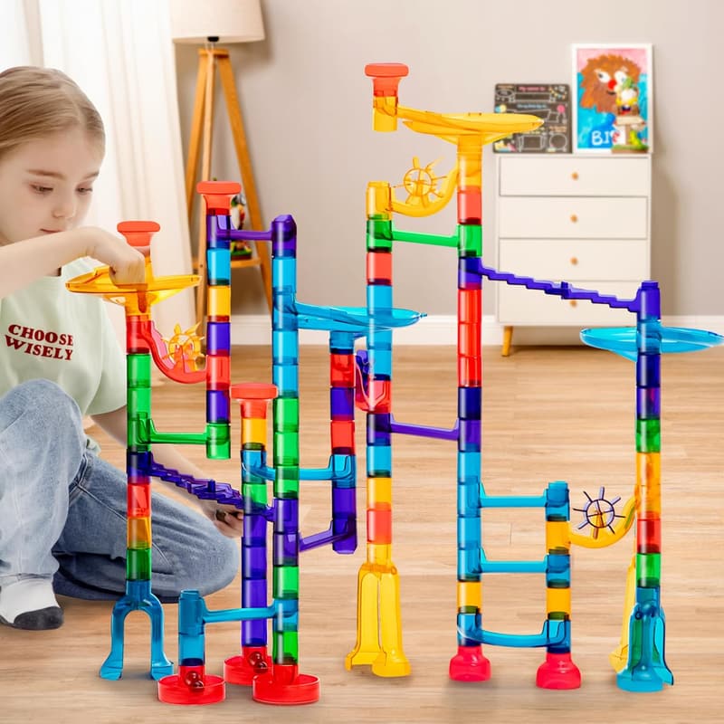 Glowing Marble Run - 150pcs STEM Building Blocks Toy