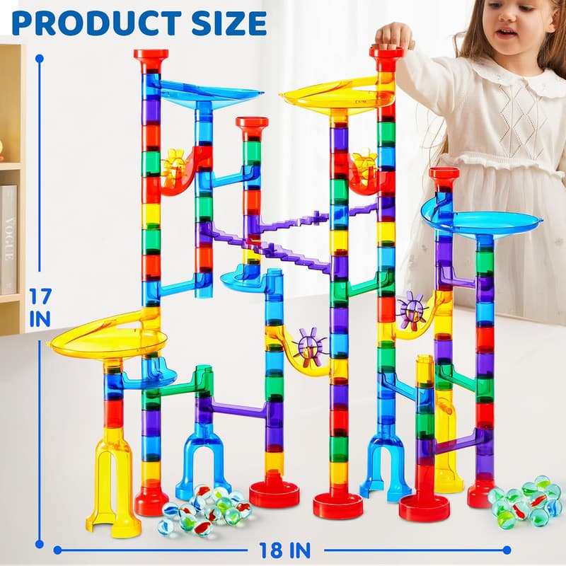 Glowing Marble Run - 150pcs STEM Building Blocks Toy