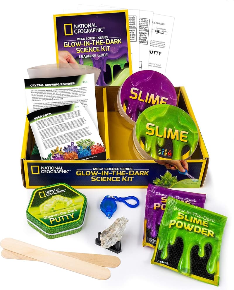 Mega Science Kit for Kids: Glow-in-the-Dark Experiments & Slime
