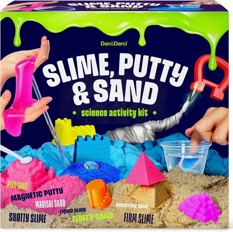 Sensory Science Kit: Slime & Sand for Kids Ages 8-10