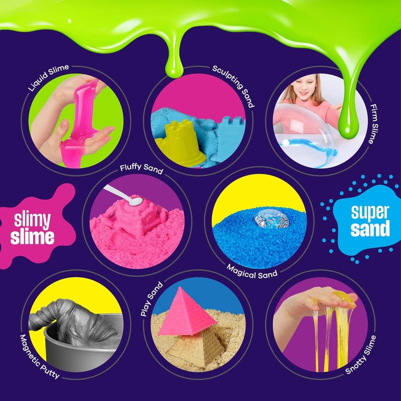 Sensory Science Kit: Slime & Sand for Kids Ages 8-10