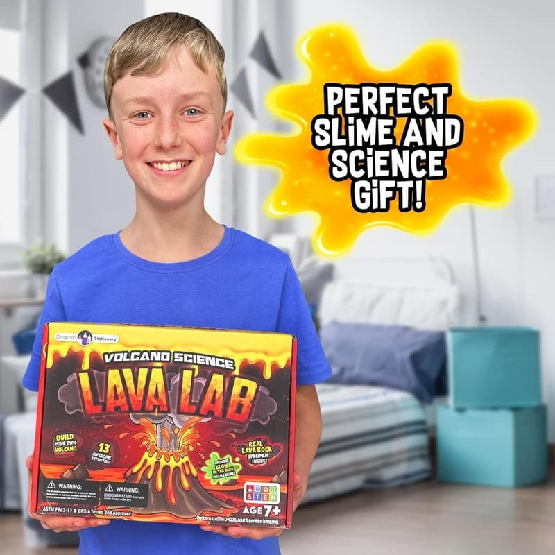 Fun Science Slime Kit for Kids 6-8 - Glow in the Dark Experiments