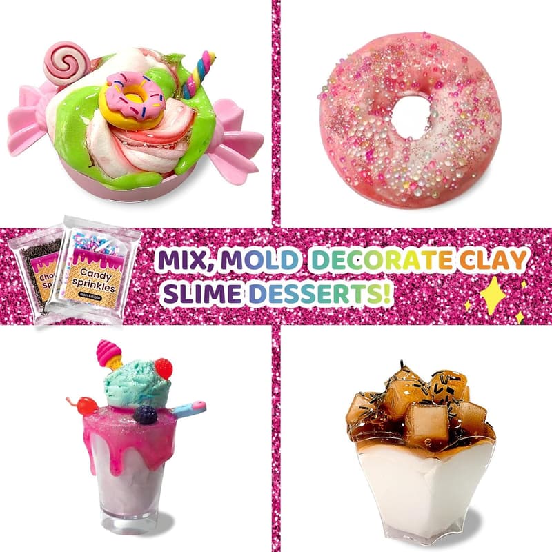 Ice Cream Slime Kit for Girls - Fun Birthday Gift for Ages 8-10