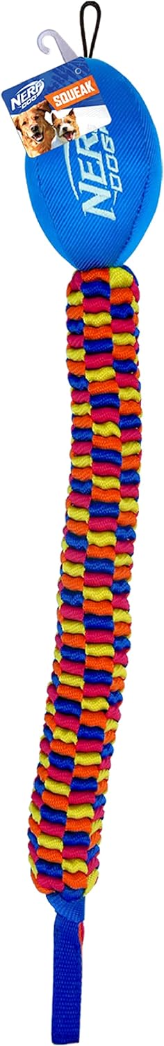 Durable 19-Inch Rainbow Tug Toy for Medium/Large Dogs