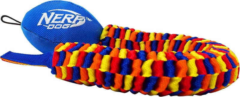 Durable 19-Inch Rainbow Tug Toy for Medium/Large Dogs
