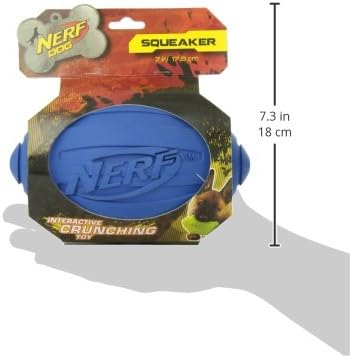Interactive Blue Nerf Dog Football Toy for Medium/Large Breeds