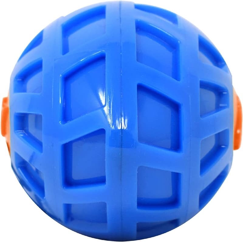Nerf Dog 6-Inch Blue/Orange TPR Squeak Football