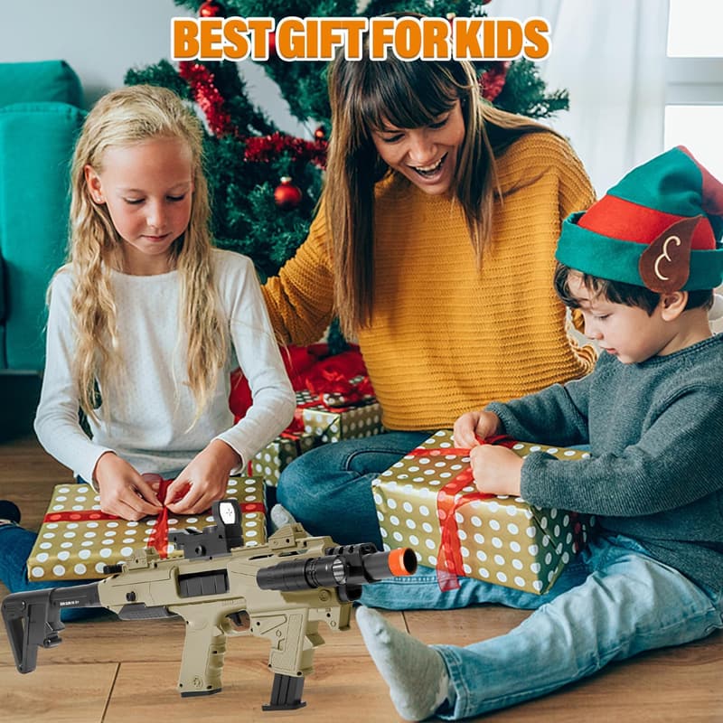 Soft Bullet Foam Blaster with 80 Darts & 2 Clips – Ideal Gift for Ages 8+