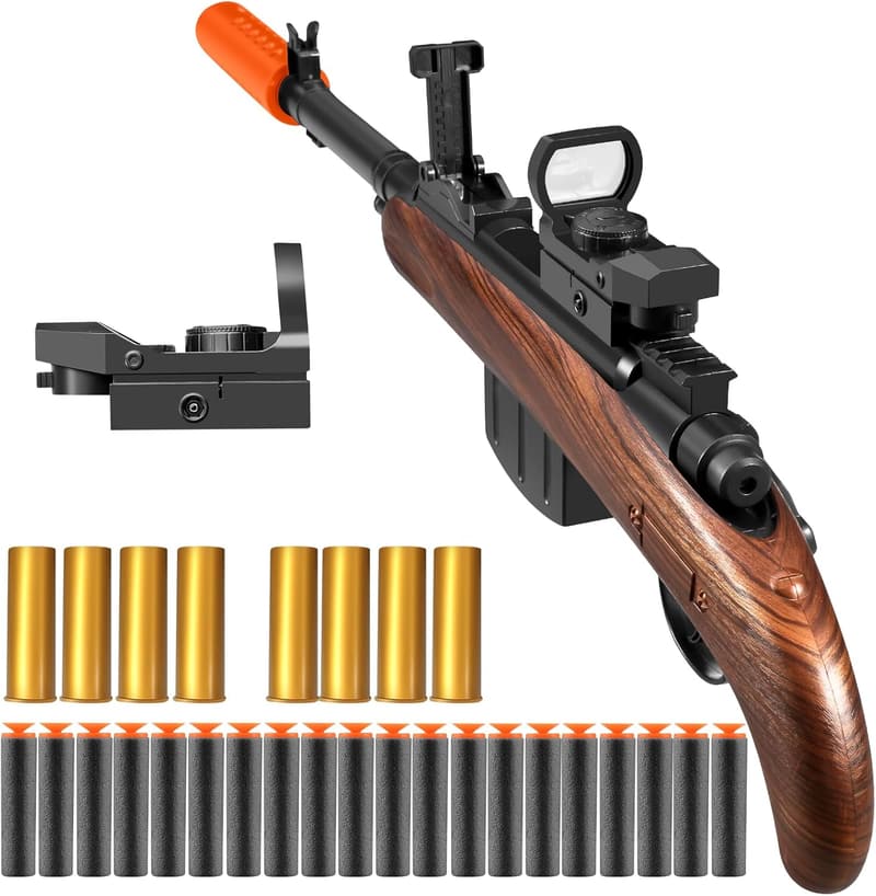Realistic Soft Bullet Sniper Rifle Foam Blaster Toy for Ages 12+