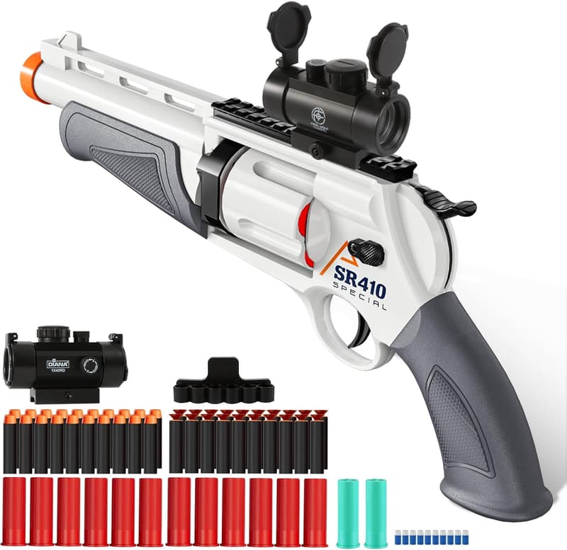 Outdoor Foam Blaster Toy Gun for Boys, Birthday Gift