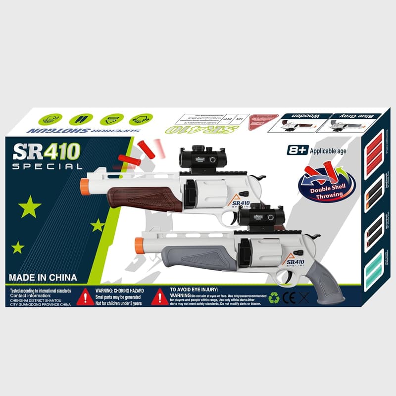 Outdoor Foam Blaster Toy Gun for Boys, Birthday Gift