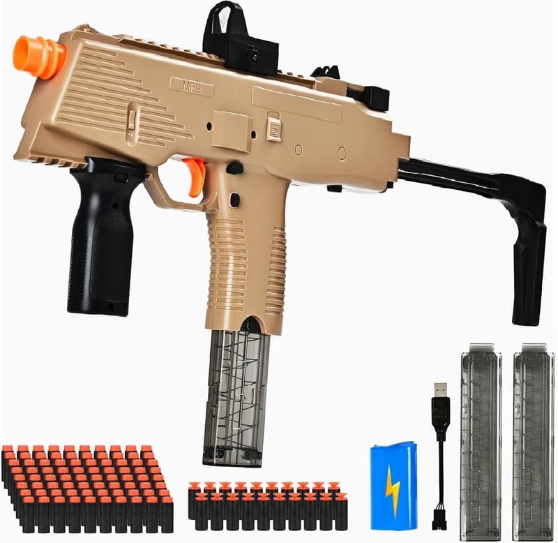 Electric Sniper Rifle Toy Gun with 100 Soft Bullets