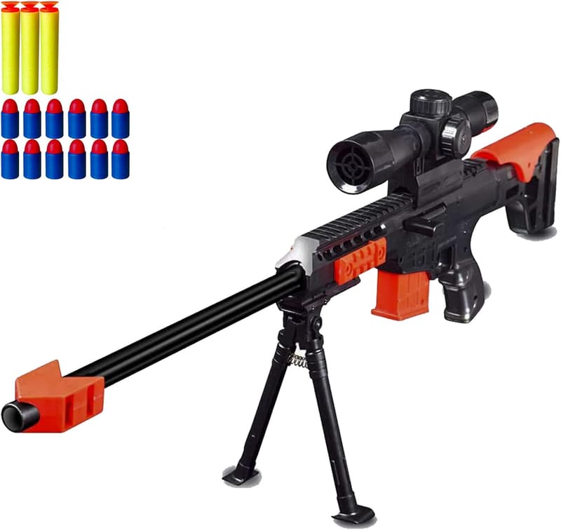Realistic Barrett Sniper Foam Blaster with Scope for Boys and Teens