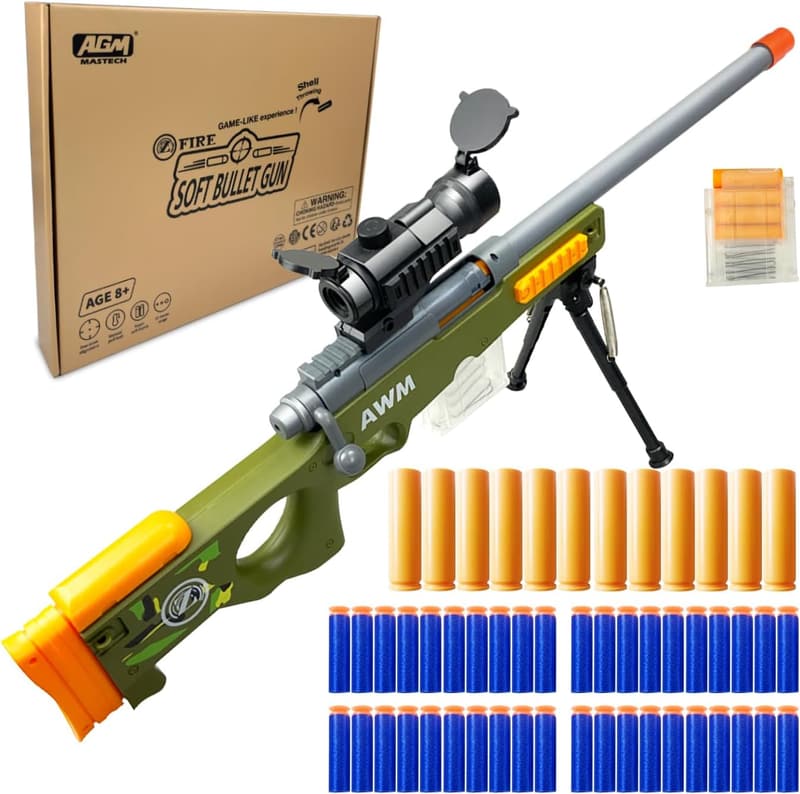 AGM MASTECH Foam Blaster Set with 40 Darts & 12 Shells