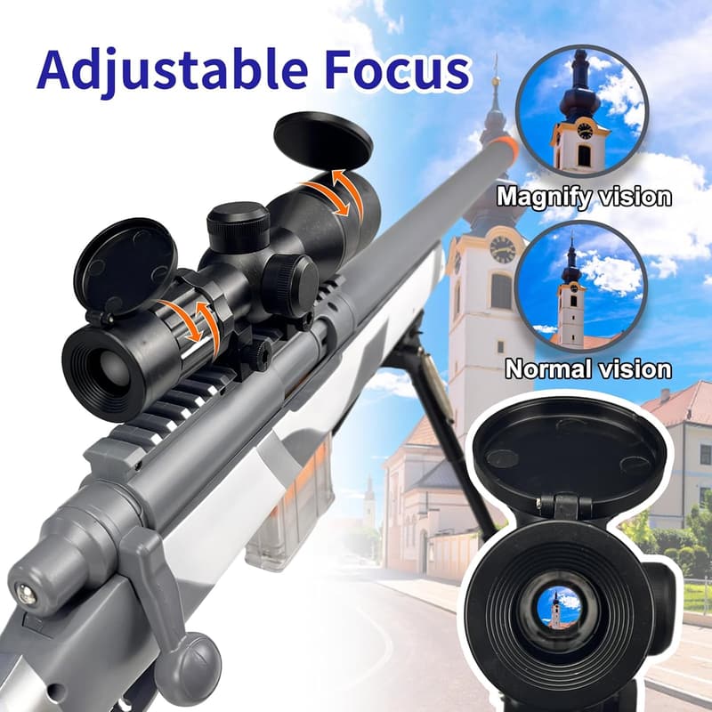 M24 Shell-Ejecting Foam Blaster with Enhanced Scope