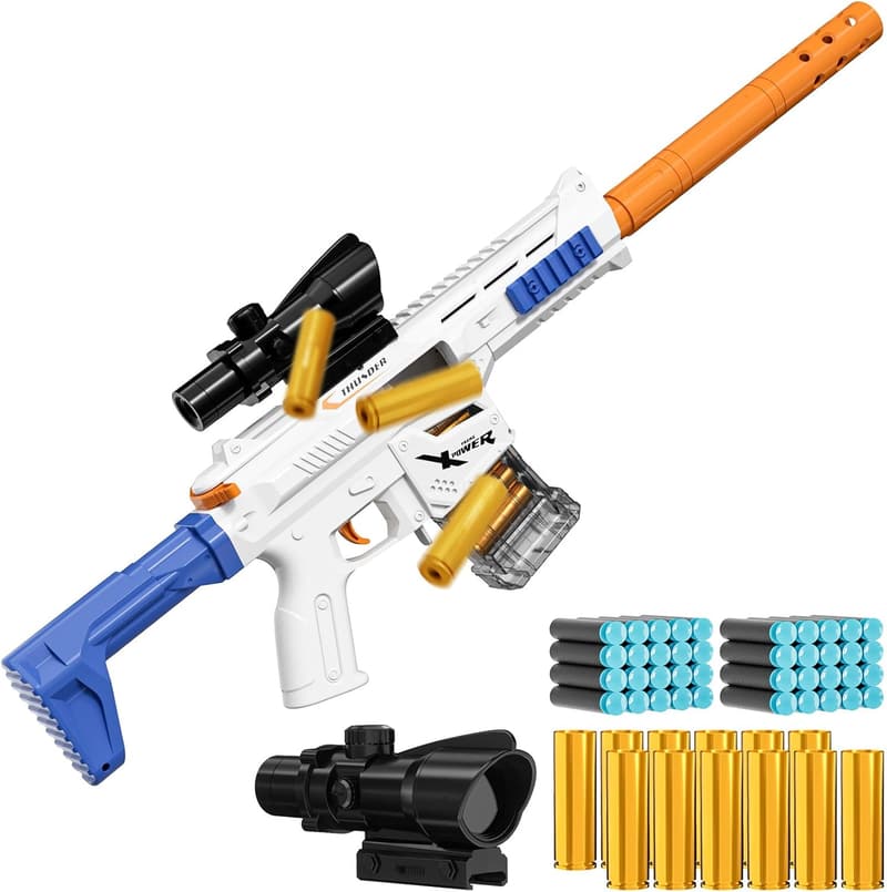 Foam Blaster Sniper Rifle with 40 Darts - Outdoor Toy for Kids