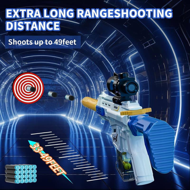 Foam Blaster Sniper Rifle with 40 Darts - Outdoor Toy for Kids