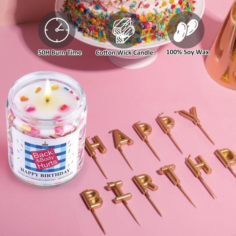 Unique Birthday Candle Gift for Men & Women