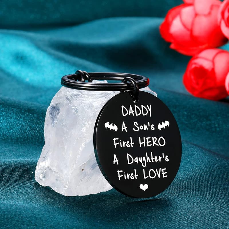 Father's Day Keychain Gift from Kids to Dad