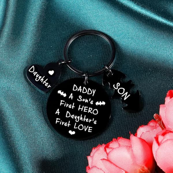 Father's Day Keychain Gift from Kids to Dad