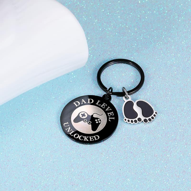 First Father's Day Keyring Gift for New Dads from Wives