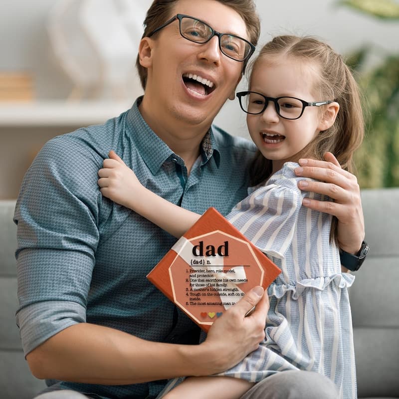 Best Dad Ever Acrylic Plaque - Father's Day Gift