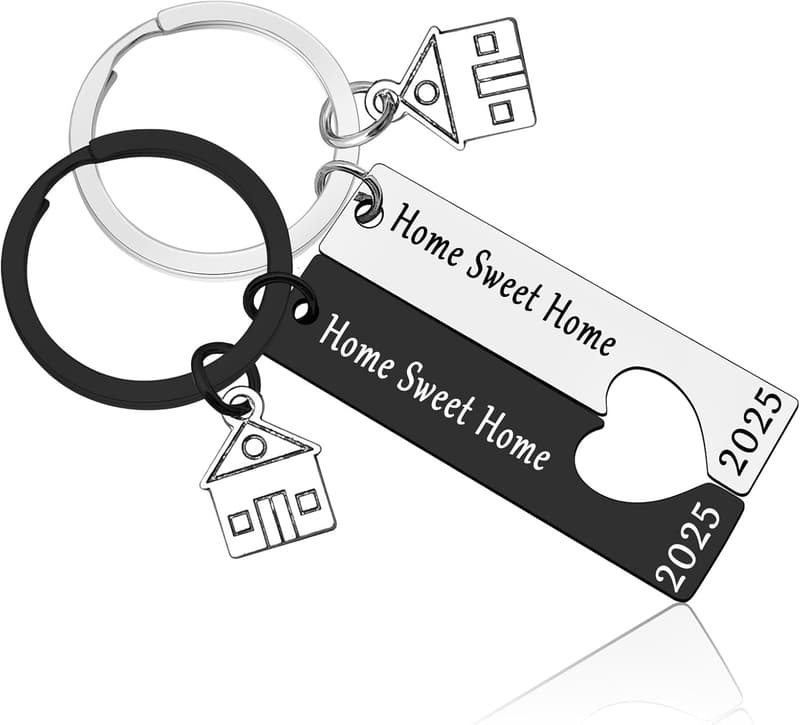 Housewarming Keychain Set for New Homeowners 2025