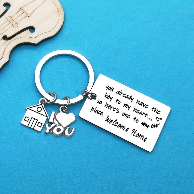 New Home Keychain for Couples – Perfect Housewarming Gift
