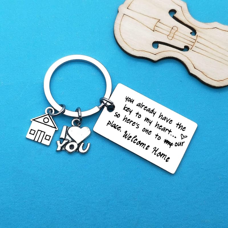 New Home Keychain for Couples – Perfect Housewarming Gift