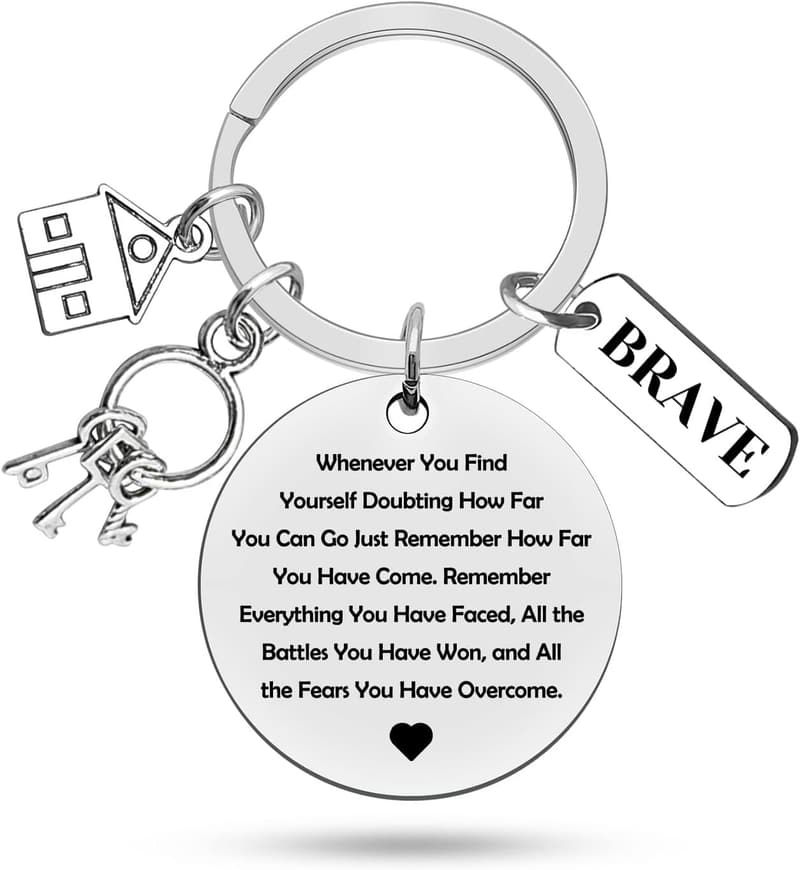 Housewarming Gift: Our First Home Keychain for New Homeowners