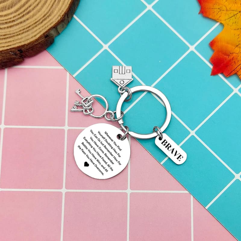 Housewarming Gift: Our First Home Keychain for New Homeowners