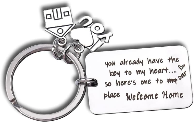 Keychain for Couples - New Home Gift for Housewarming