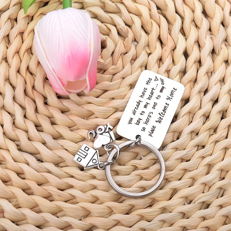 Keychain for Couples - New Home Gift for Housewarming