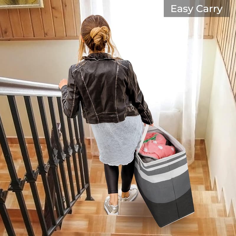 Large Collapsible Laundry Baskets, Waterproof, 75L - 2 Pack