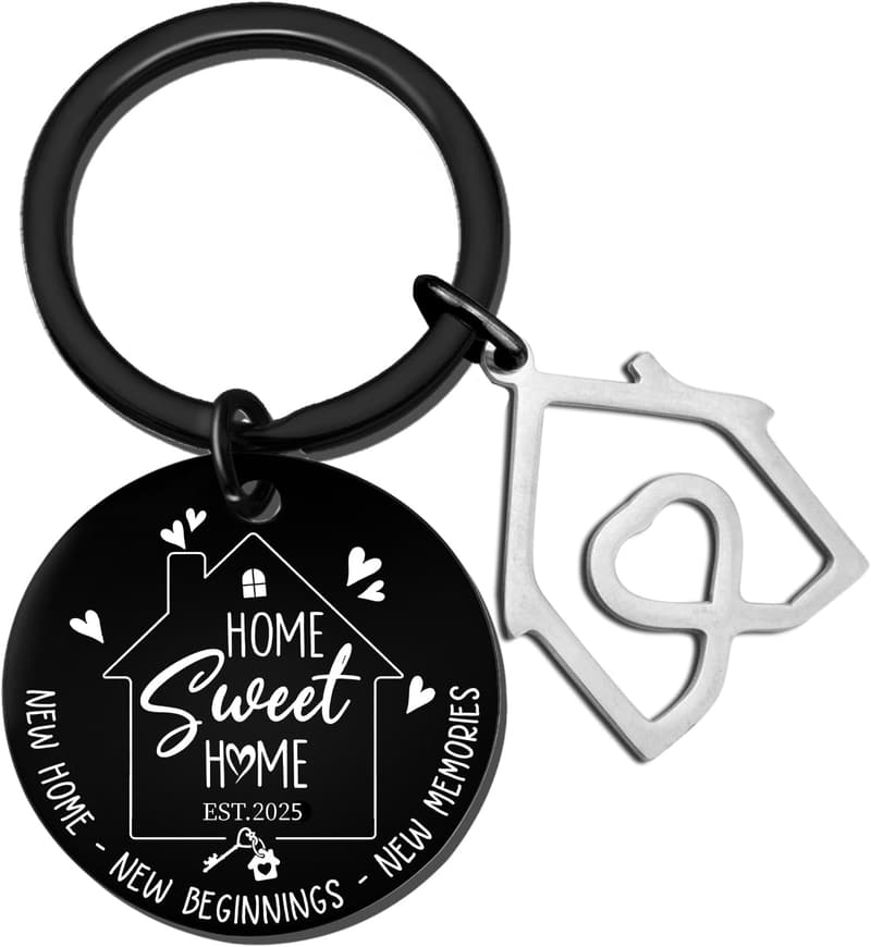 Personalized New Home Keychain for First-Time Homeowners