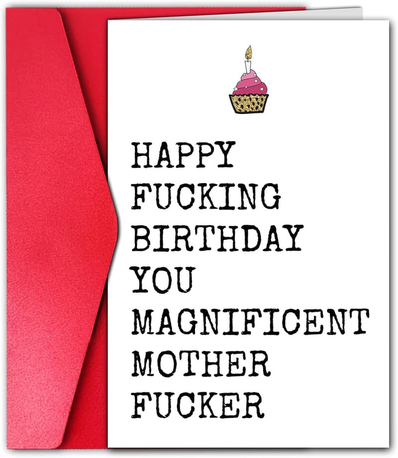 Funny Birthday Card for Men - Humorous Gift for Friends