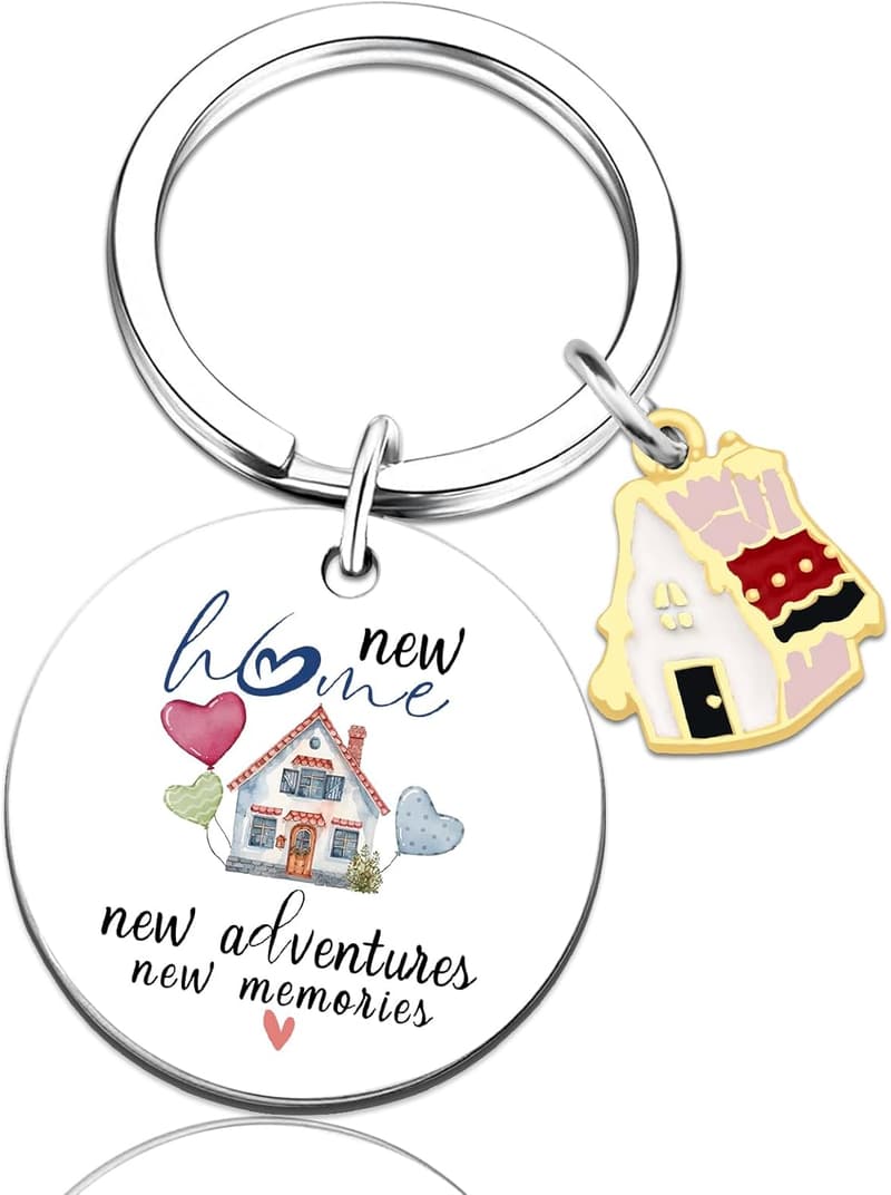 New Home Keychain Gift for Homeowners and New Apartment Owners